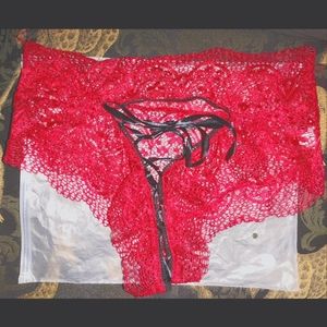 Red Lacy Tie-up Panties